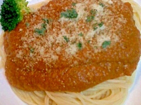 スパゲティ・野菜カレーソース